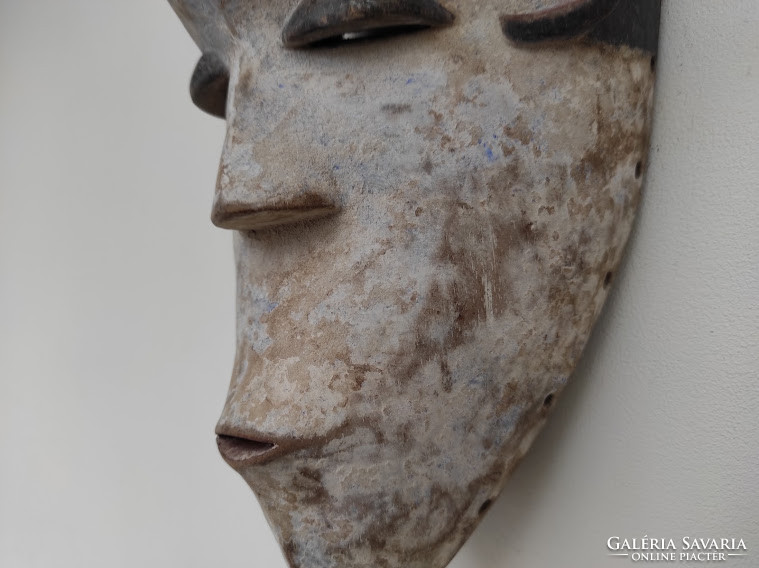 Fang népcsoport patinás fa maszk Gabon Afrika népművészet africká maska 735 dob 11
