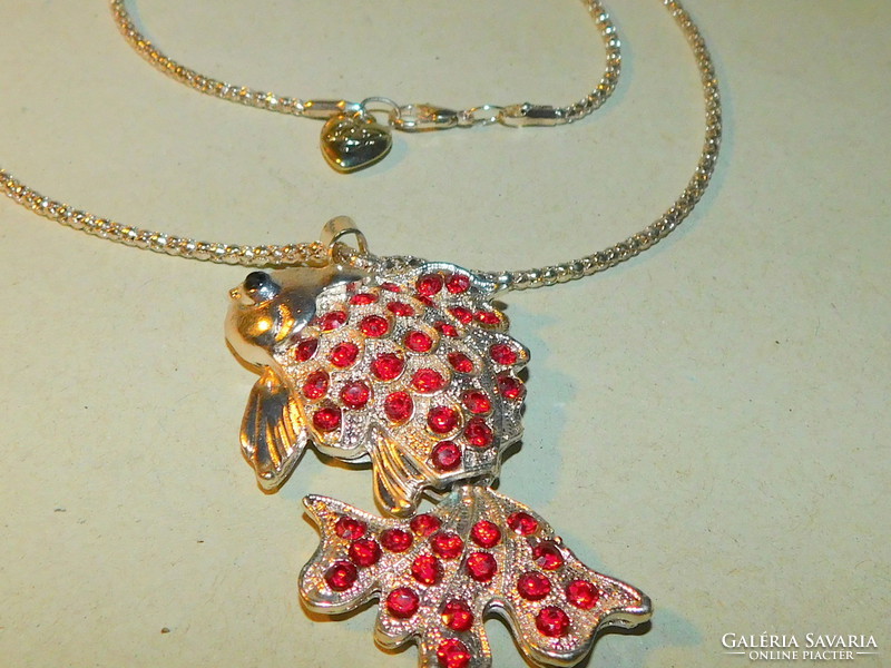 Betsey johnson 3 wish goldfish necklace 70 cm!