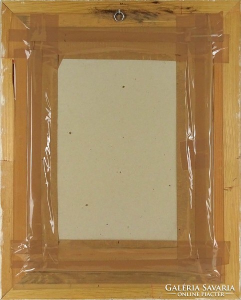 1H022 Lilaruhás nő gobelin aranyozott keretben 43 x 36 cm