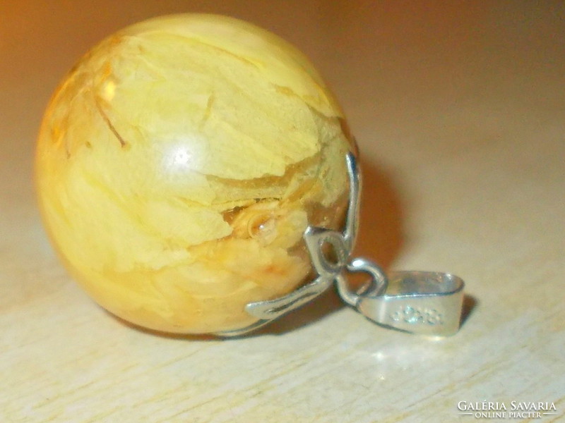Butter glass bottle sphere craftsman pendant