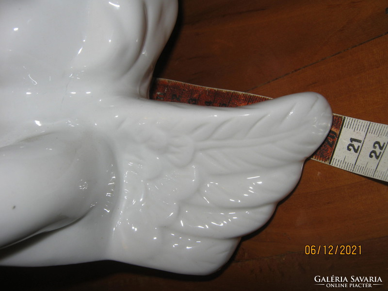 Nagy méretű porcelán angyal