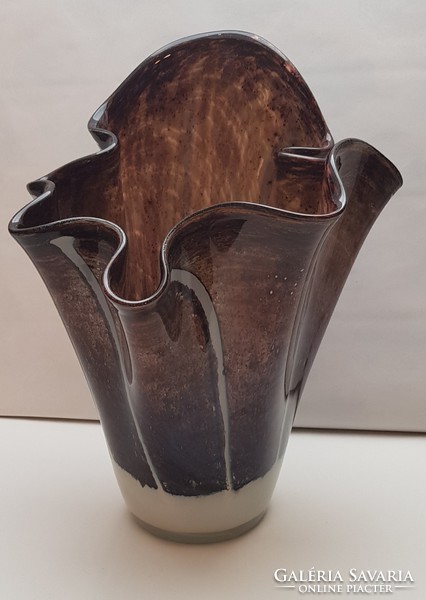 Fazzoletto art glass (huge size) vase.