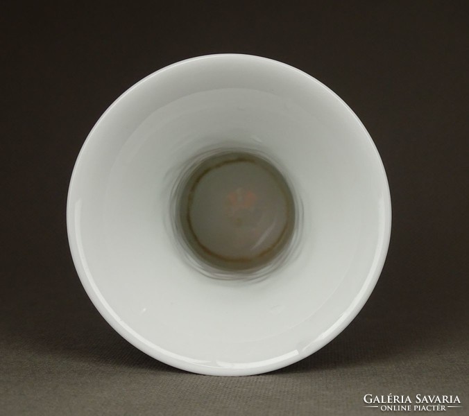 1E337 rosenthal studio linie white matte convex floral porcelain vase 13 cm