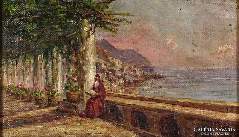 1H079 xx. Century Hungarian painter: St. Nicholas in the Mediterranean Bay
