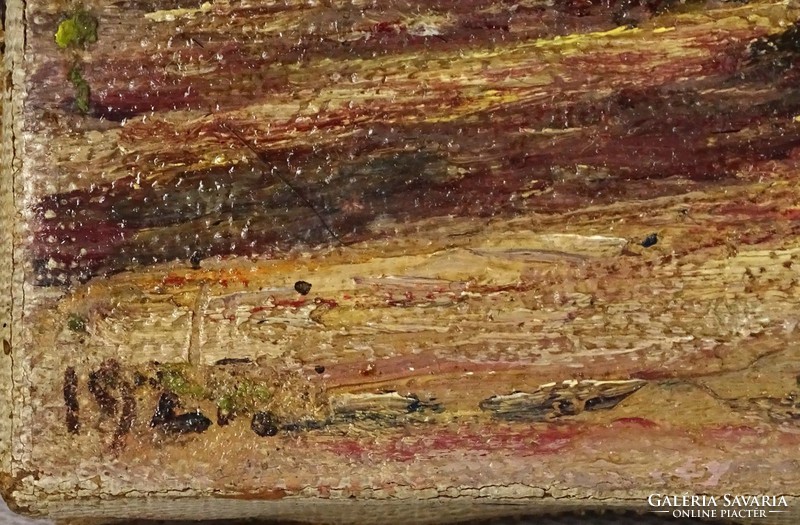 1H079 XX. századi magyar festő : Szent Miklós mediterrán öbölben