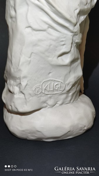 Rarity Sándor Kligl - Moses - Biscuit Porcelain Statue Large Marked