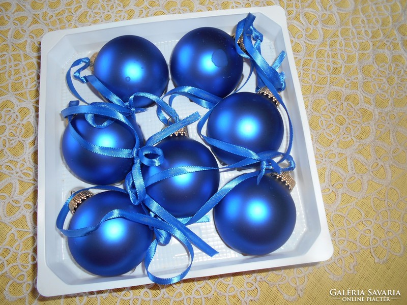 Christmas frosted glass balls, old