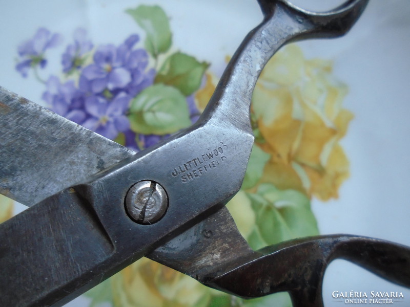 Antique, English, marked tailor's scissors.