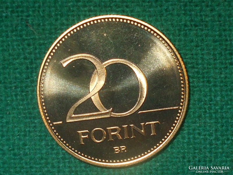 20 Forint 2008! Only 7,000 pcs. ! Mirror beat! It was not in circulation! It's bright!