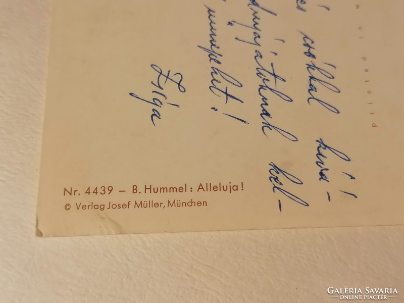 B. Hummel képeslap:  Alleluja Nr. 4439 (57)