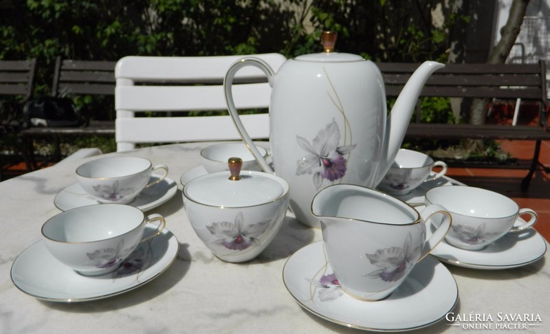 Eschenbach bavaria orchid pattern coffee set