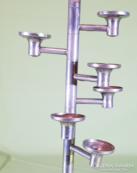 Silver-plated candlestick - bucket lászló