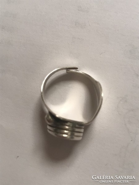Designer ezüst gyűrű türkizzel