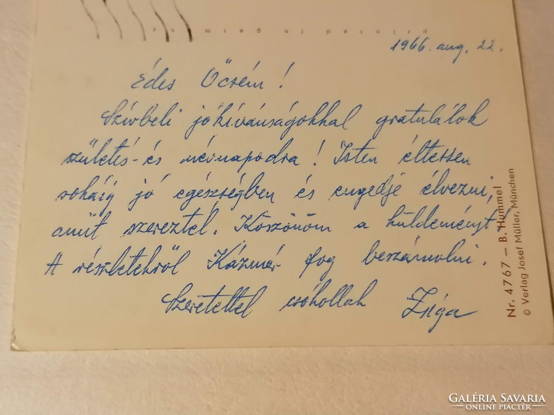 B. Hummel képeslap: Bitte recht freundlich 1966 (59)
