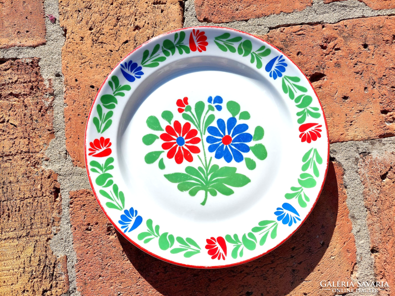 Great Plain porcelain decorative plate, plate, marked, beautiful piece