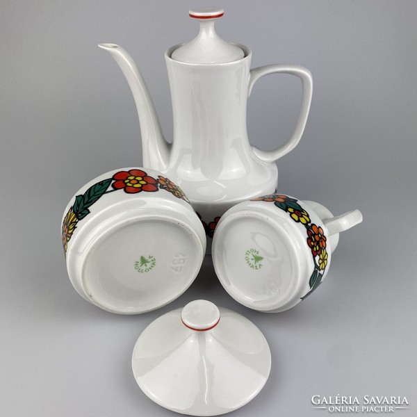 Hollóház porcelain coffee set