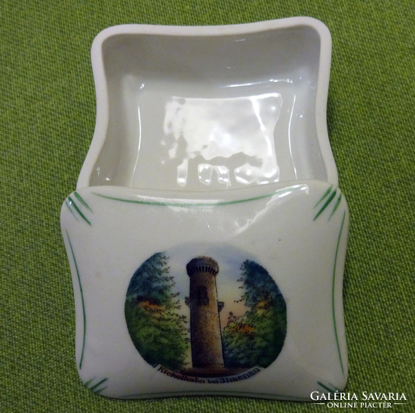 Rectangular German porcelain bonbonier