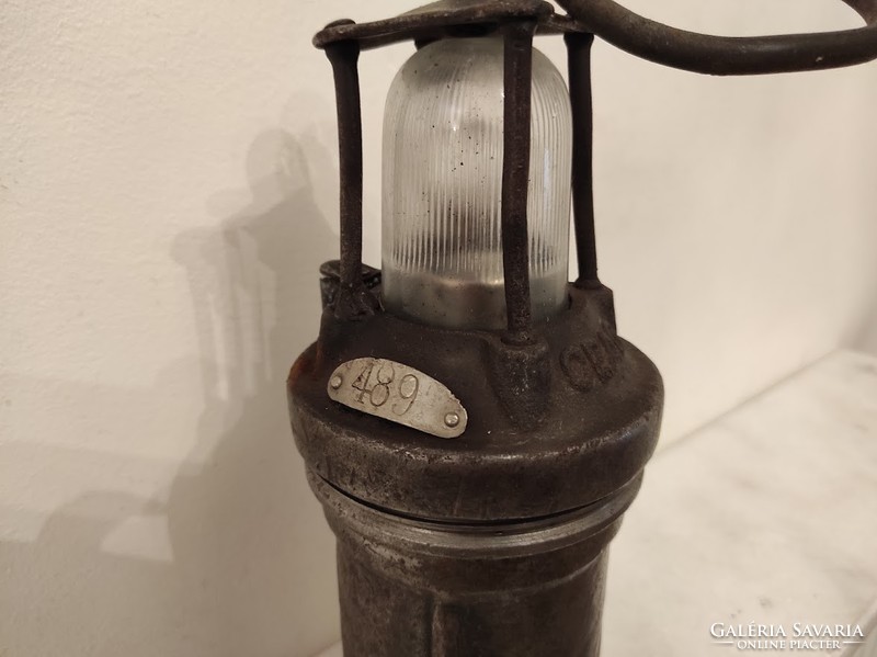 Antik bányász szerszám bánya eszköz karbid lámpa 504