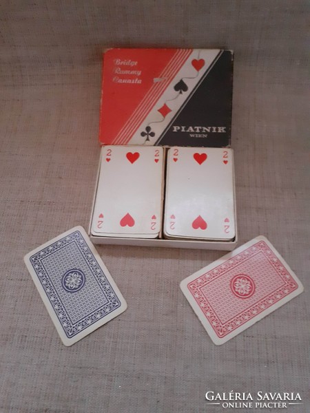 Old marked rummy card in box in Vienna