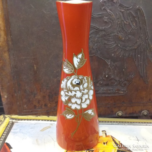 German germany wallendorf gilded small flower vase.
