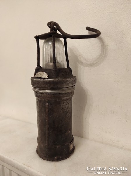Antik bányász szerszám bánya eszköz karbid lámpa 504