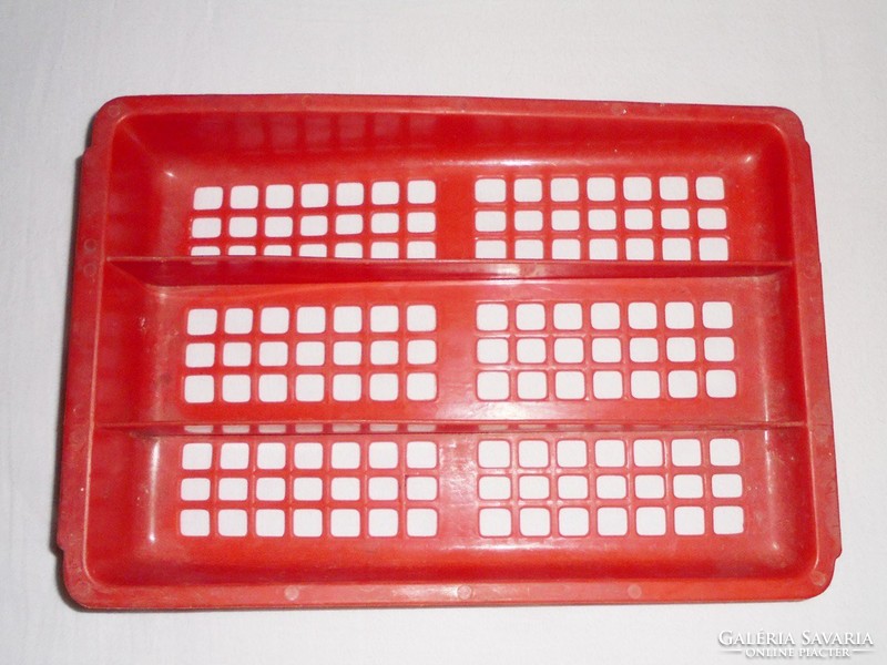 Retro plastic cutlery holder approx. From the 1970s