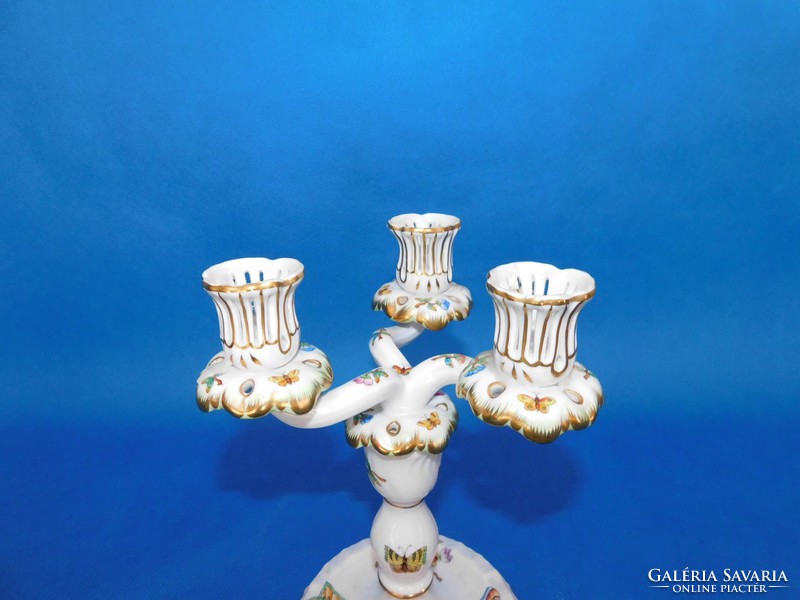 Herend Victoria 3 branch candlestick