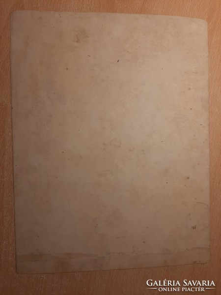 Romos boltív, ember alakokkal - litográfia-akvarell