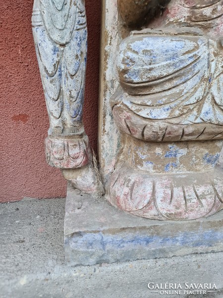 Antique stone buddha statue, oriental stone statue