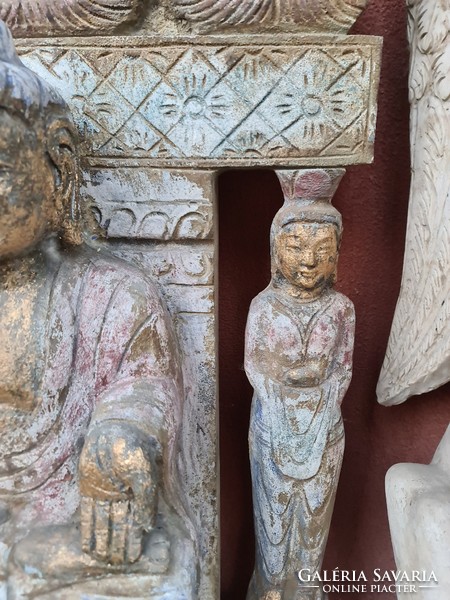Antik kő buddha szobor ,keleti kőszobor