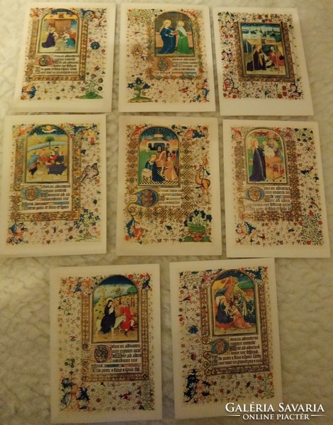 35 Fotó litográfia képeslap szentkép vallási motívumok antik/modern postatiszta papírrégiség