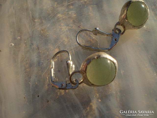 Set of genuine jade handcrafted earrings