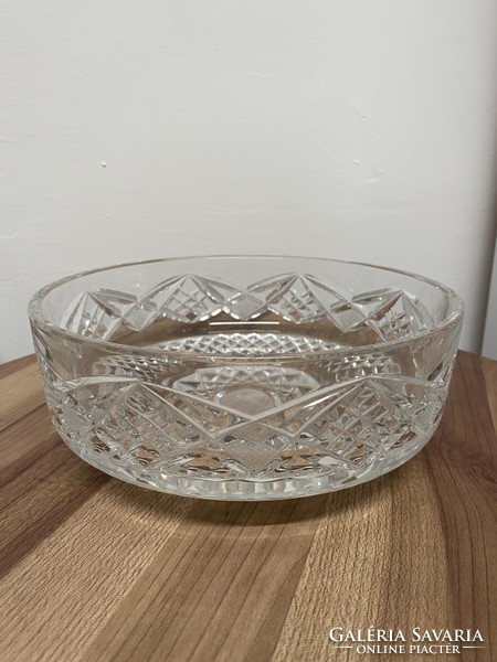 Polished stained glass circular bowl