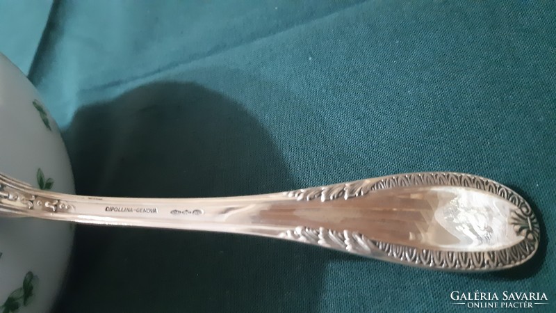 Solid silver sauce ladle (Genoa)