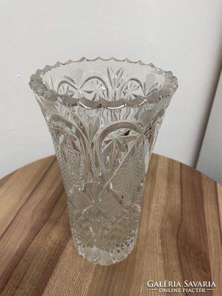 Polished stained glass vase