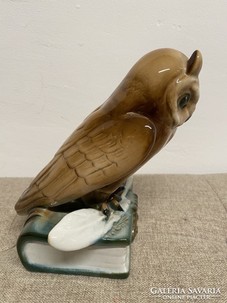 Zsolnay porcelain owl a4
