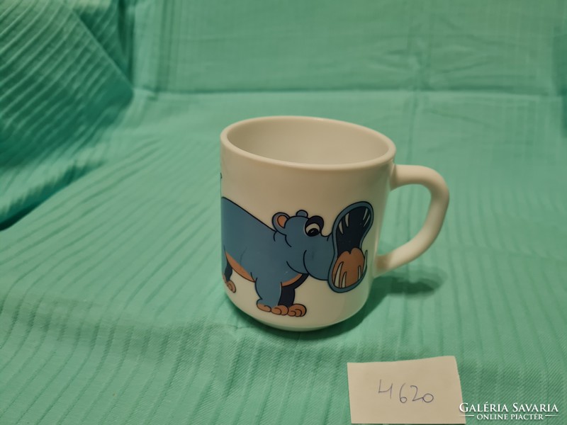 Hippopotamus patterned jena mug