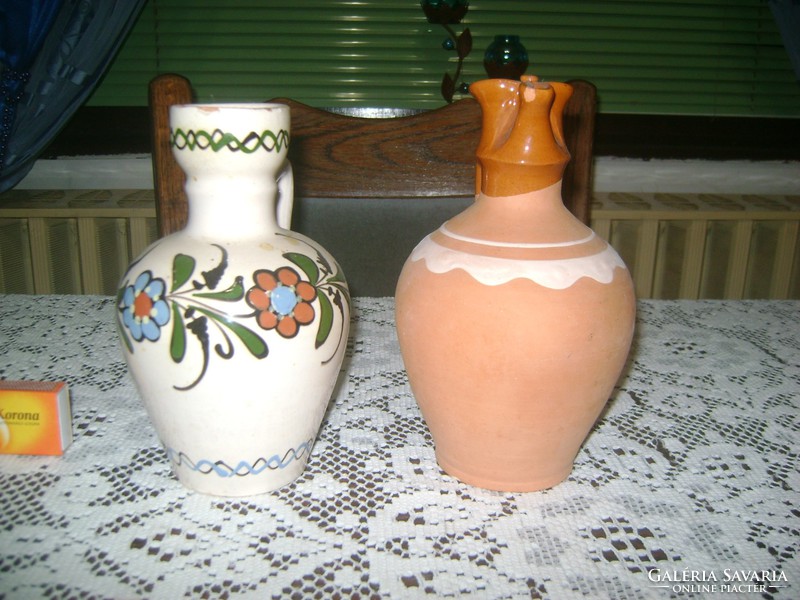 Old tile jar - two pieces together