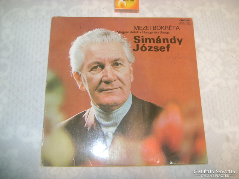 Simándy József bakelit lemez - 1977
