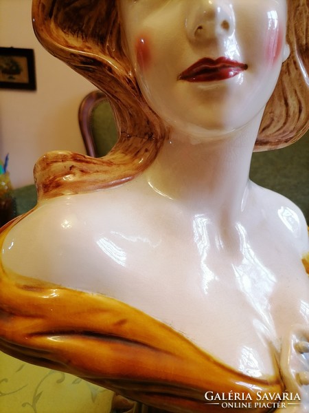 Beautiful, huge Art Nouveau female bust