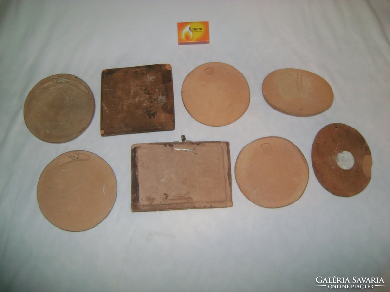 Ceramic souvenir plaque package - cities - pécs, lillafüred, abaliget, Esztergom, keszthely, archipelago