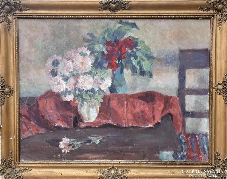 Jenő Béres 1957 / flower still life