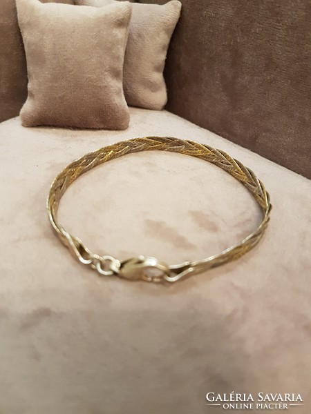 Gold-plated silver bracelet