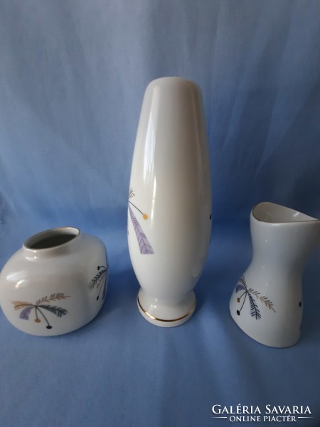 Aquincum porcelain vase, 3 pieces