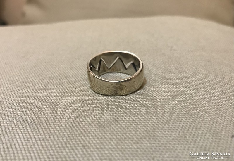 Solid silver ring