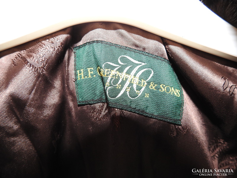 H. F. Greenfield & sons English faux fur coat