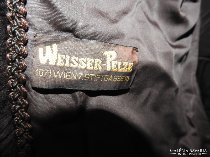 Weisser fur - original panofix fur coat lamb fur