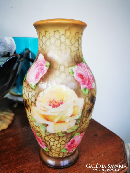 Antique rose vase