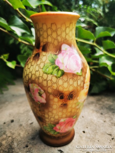 Antique rose vase