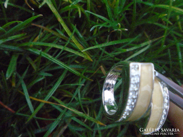 Extra luxus női ezüst gyűrű  jelzett BRUNÓ DI DONNA JELZÉSSEL 13 gramm 17 méret